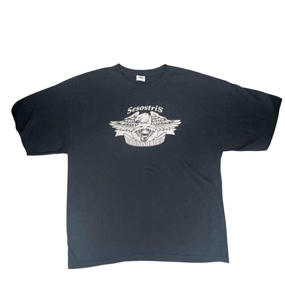 Vintage Sesostris Iron Nobles Shriners Ride T‎ Shirt Gildan XL Biker Tee